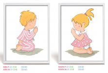 NiÃ±os rezando nuevos en rosa